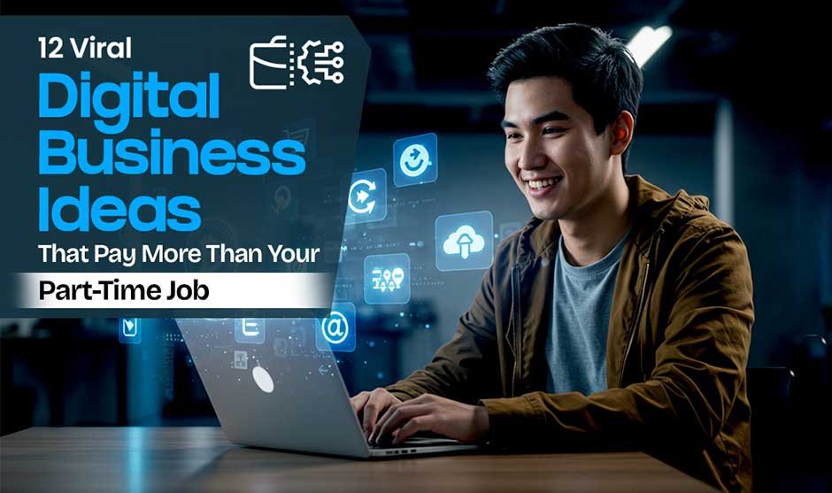 12 Viral Digital Business Ideas That Pay More Than Your Part-Time Job - Ecomuch